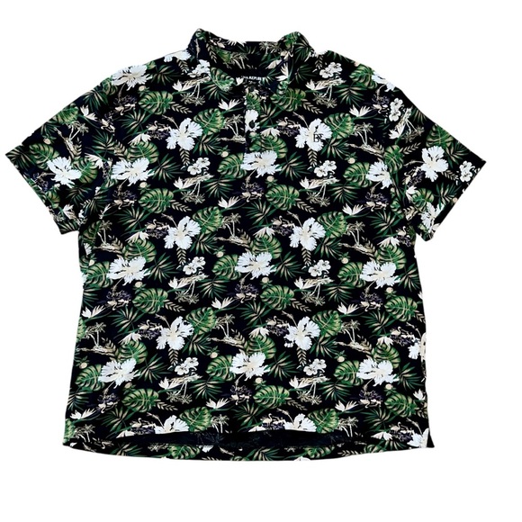 Banana Republic polo style Hawaiian print shirt, XXL - Picture 2 of 6